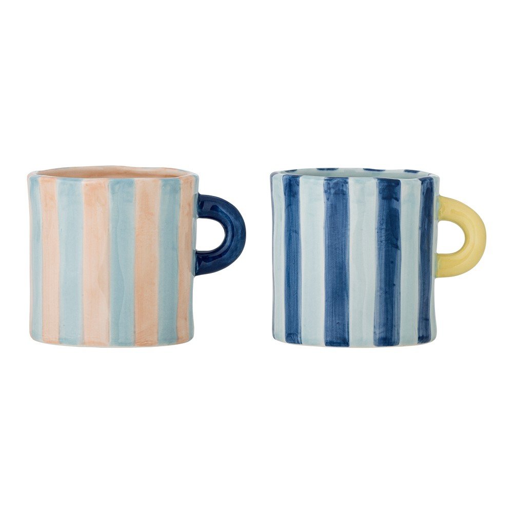 Modré/ružové keramické hrnčeky v súprave 2 ks 250 ml Phoenix – Bloomingville