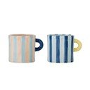 Modré/ružové keramické hrnčeky v súprave 2 ks 250 ml Phoenix – Bloomingville