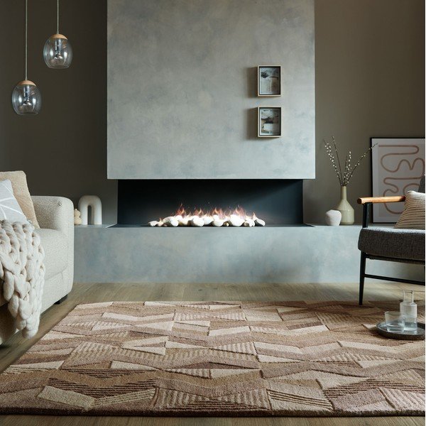 Hnedý ručne tkaný vlnený koberec 200x290 cm Moda Asher – Flair Rugs-image-1