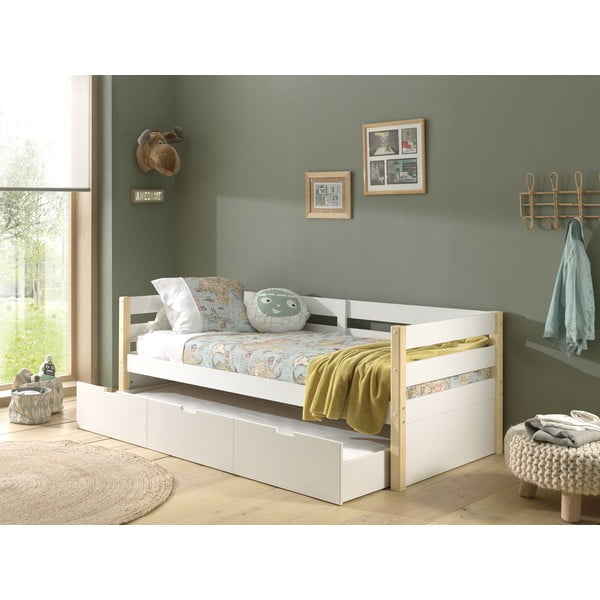 Biela zásuvka pod detskú posteľ Margrit - Vipack-image-2