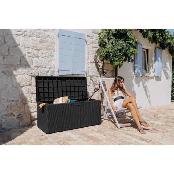 Tmavosivý záhradný úložný box Portofino – Toomax-image-1