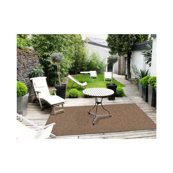 Tmavobéžový koberec vhodný aj do exteriéru Universal Jaipur Beige Buro, 80 × 150 cm-image-1