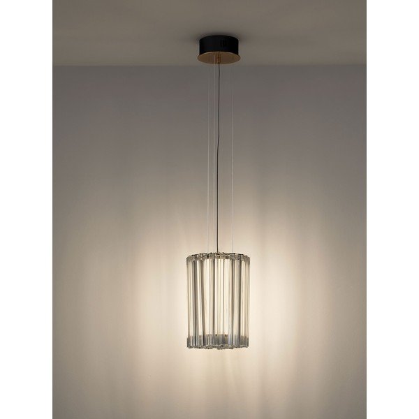 Oceľové LED závesné svietidlo so stmievačom v mosadznej farbe ø 22 cm Nol – Nova Luce-image-3