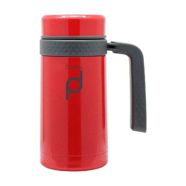Červený termohrnček Pioneer Drinkpod, 450 ml