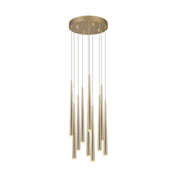 LED závesné svietidlo v zlatej farbe ø 30 cm Cala – Trio Select