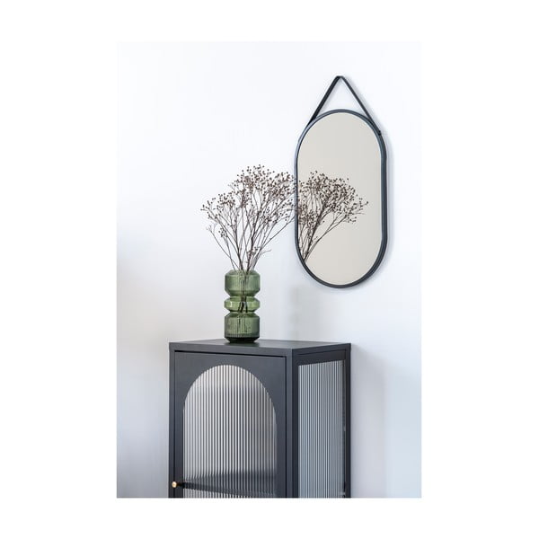 Čierna kovová vitrína 50x110 cm Adelaide – House Nordic-image-4