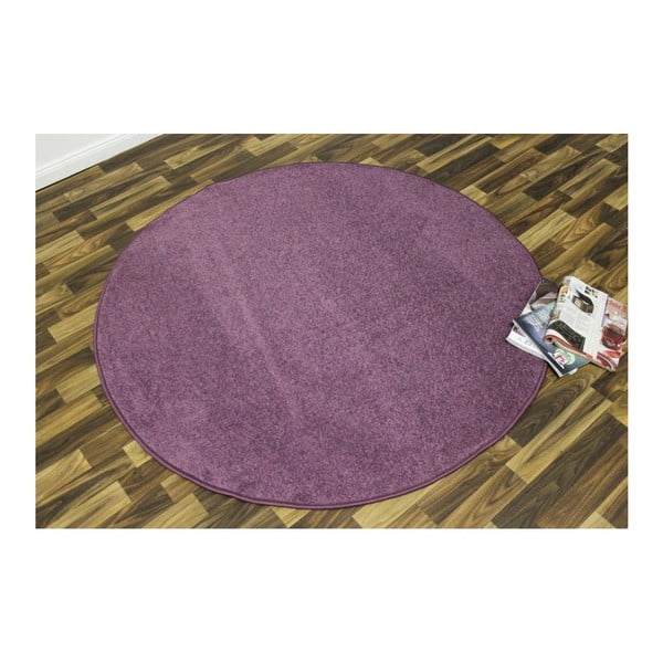 Fialový koberec Hanse Home Nasty, ⌀ 133 cm