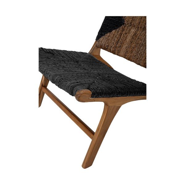Čierno-hnedé kreslo s výpletom Grant - Bloomingville-image-4