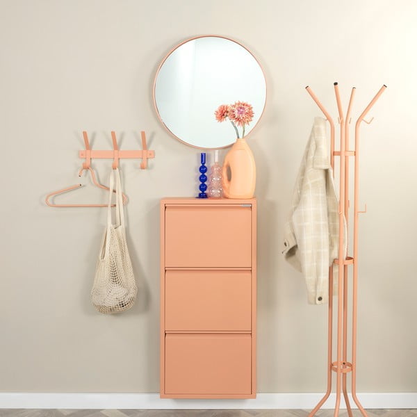 Kovový nástenný vešiak v lososovej farbe 40 cm Dexter – Spinder Design-image-1