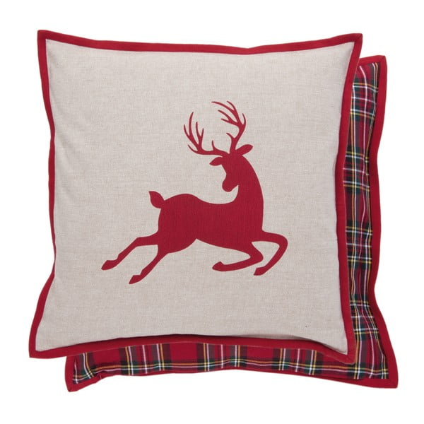 Obliečka na vankúš Clayre & Eef Deer Christmas, 40 x 40 cm
