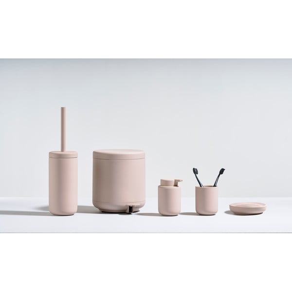 Svetloružová porcelánová nádobka na mydlo Ume – Zone-image-3