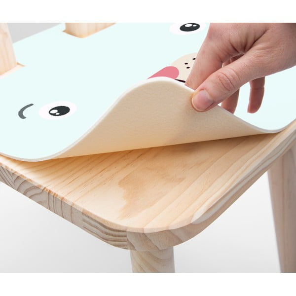 Detská stolička z masívnej borovice Little Nice Things Bunny-image-2