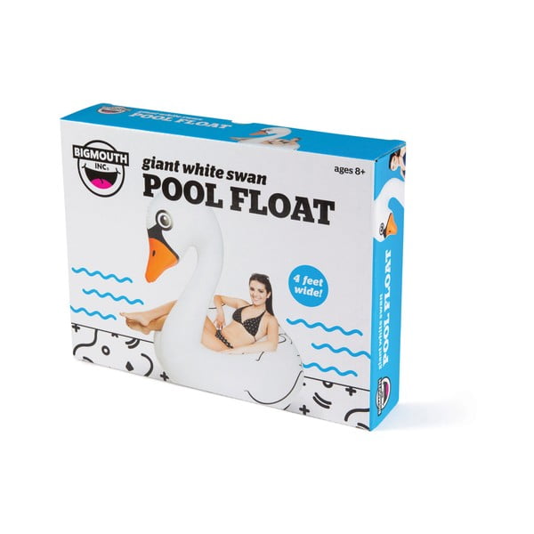 Nafukovací kruh v tvare bielej labute Big Mouth Inc.-image-1
