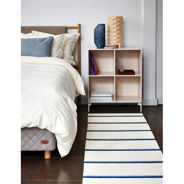 Modro-krémový vnútorný a vonkajší koberec 70x90 cm Olle Blue Vanilla – Pappelina-image-2