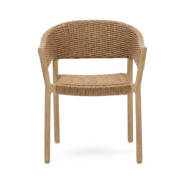 Drevená záhradná stolička v prírodnej farbe Pola – Kave Home-image-4