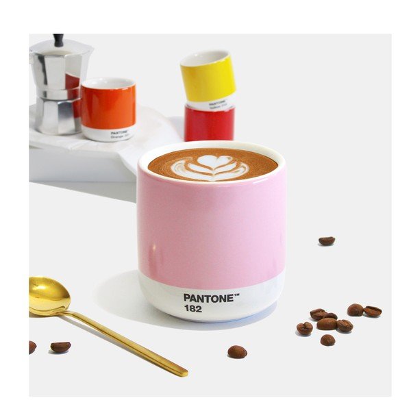Svetloružová porcelánová šálka na cappuccino 175 ml Light Pink 182 – Pantone-image-2