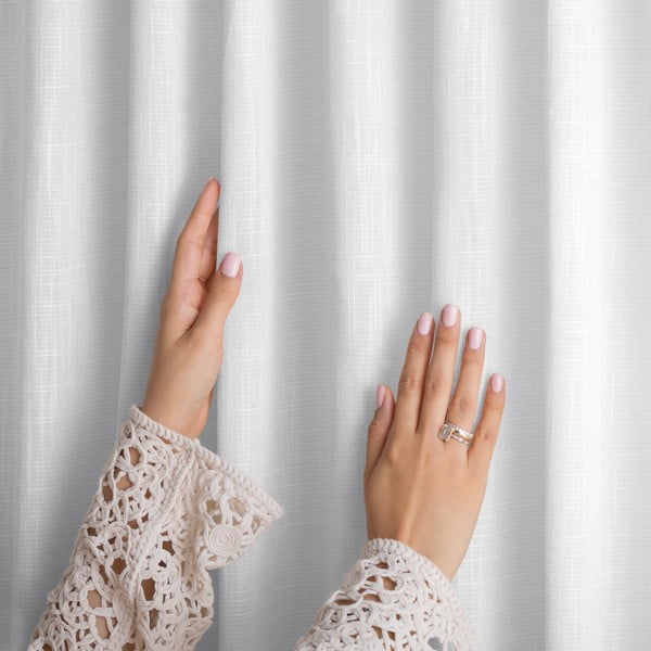 Biely záves 140x250 cm Valeta – Restilo-image-2