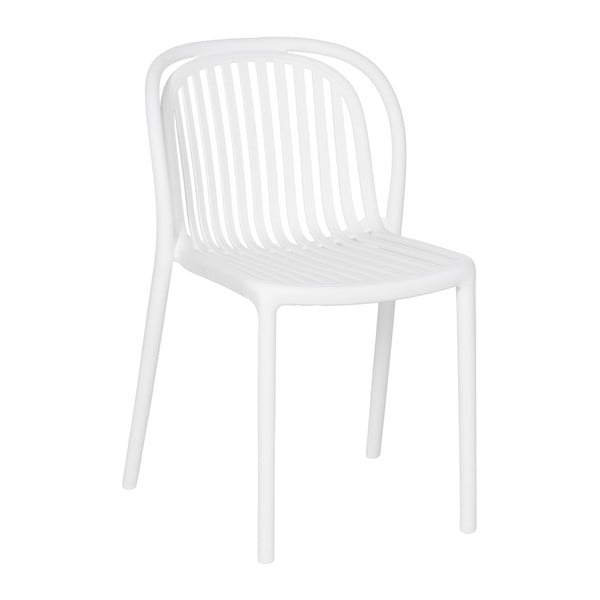 Biela plastová jedálenská stolička Alia – Ixia