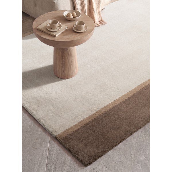 Hnedý/krémovobiely vlnený koberec 120x170 cm Rowan – Villeroy&Boch-image-2