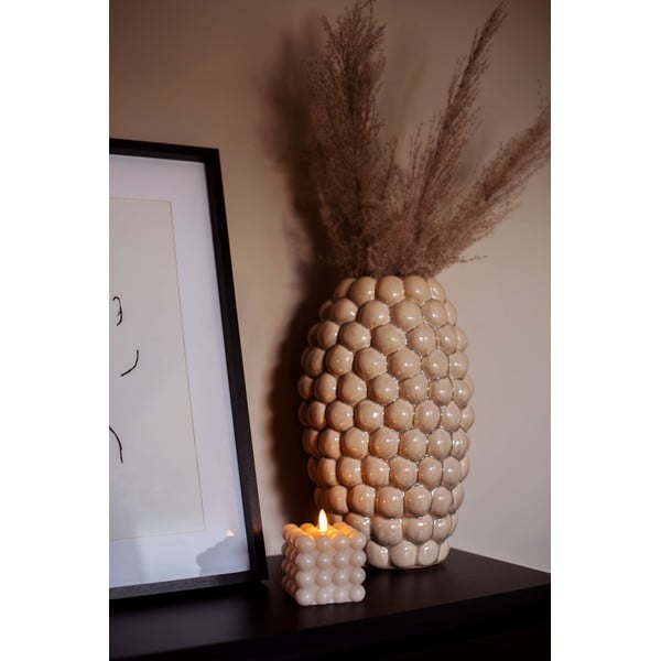 Béžová vosková LED sviečka Star Trading Flamme Dot, výška 9,5 cm-image-4