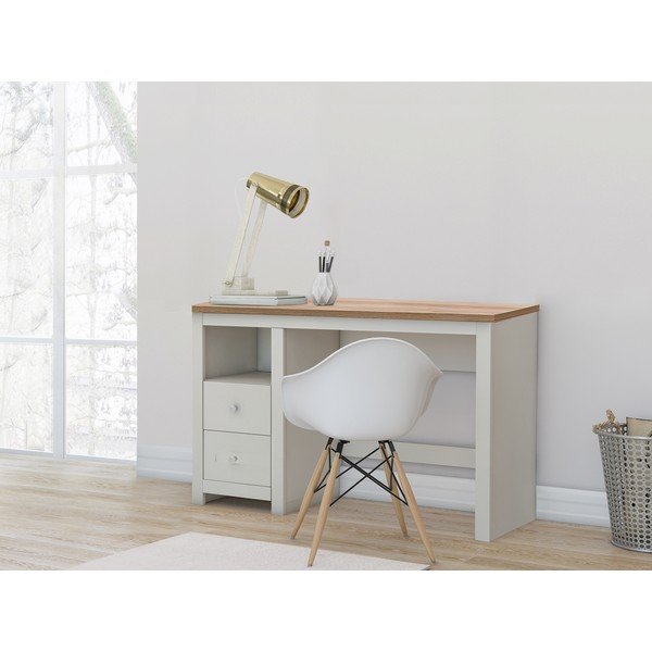 Pracovný stôl s doskou v dubovom dekore 50x120 cm Emerald – Støraa-image-1