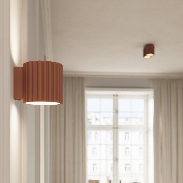 Svetlohnedé nástenné svietidlo ø 10 cm Zora – Sollux-image-3