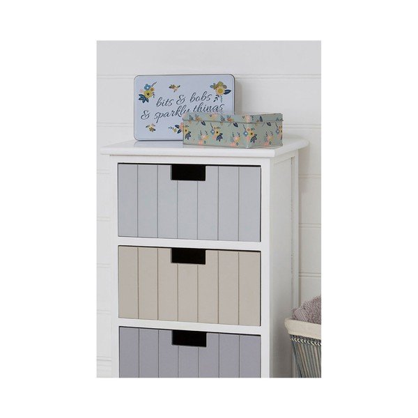 Súprava 2 cínových úložných boxov Premier Housewares Alicia, 13 × 20 cm-image-2