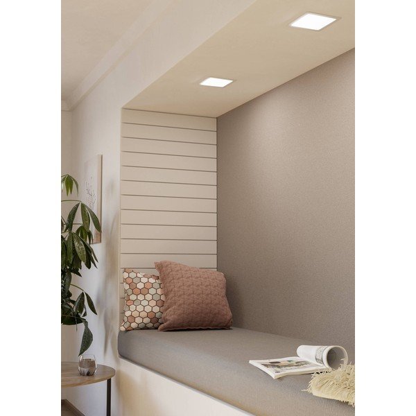Biele LED podhľadové stropné svietidlo 17x17 cm FUEVA 5 – EGLO-image-1