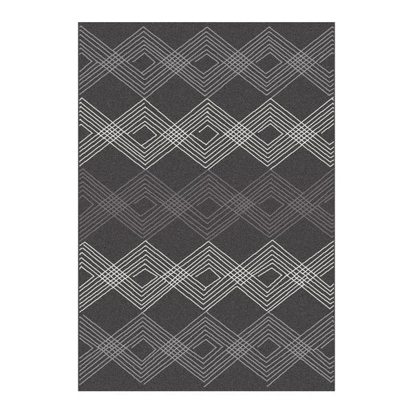 Čierny koberec Universal Norway Geo, 120 × 170 cm