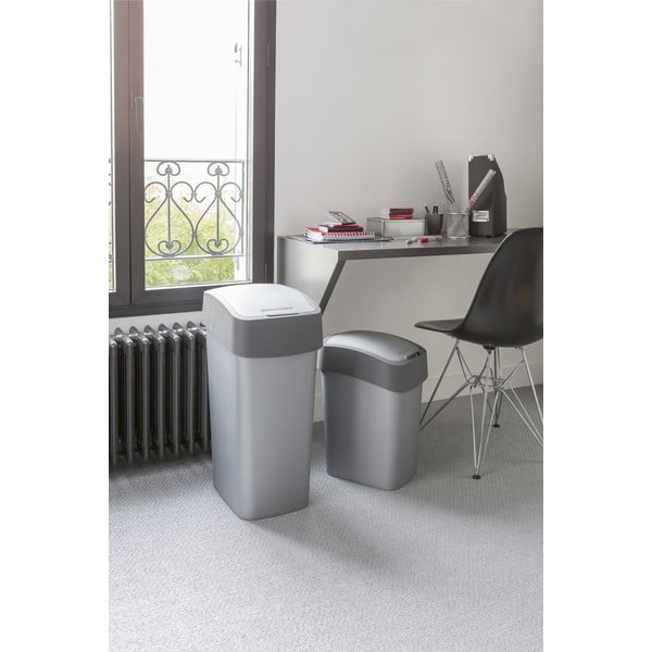 Sivý odpadkový kôš Curver Pacific, 45 l-image-3