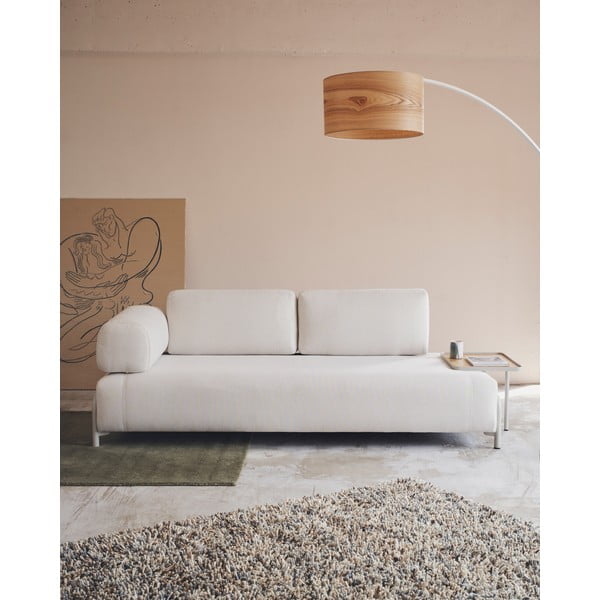 Béžová ženilková podrúčka k modulárnej pohovke Compo – Kave Home-image-3