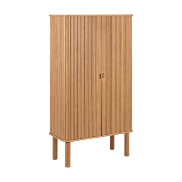 Skrinka v dekore duba s posuvnými dverami v prírodnej farbe 80x145 cm Langley – Actona-image-2