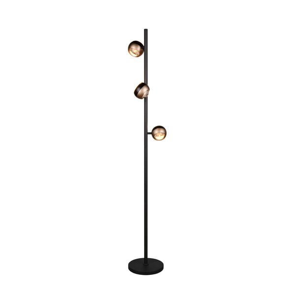 Čierna/v bronzovej farbe LED stojacia lampa (výška  150 cm) Orbit – Trio Select-image-1