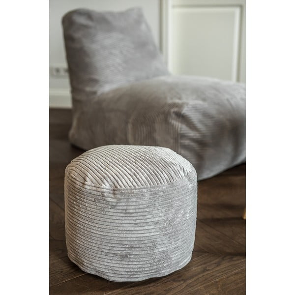 Krémový menčestrový sedací vak Mini – SLOWDOWN-image-4