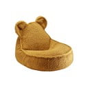 Hnedý detský sedací vak z textílie buklé Bear – Wigiwama