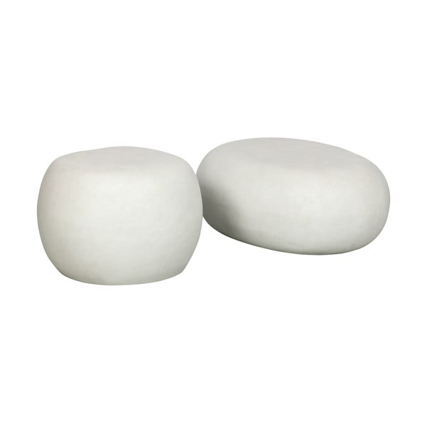 Biely okrúhly konferenčný stolík ø 50 cm Pebble – vtwonen-image-2