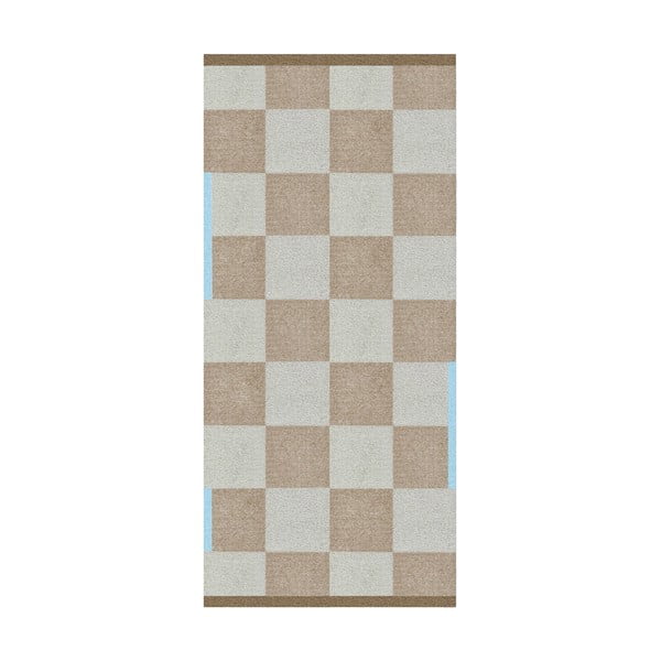 Béžový umývateľný koberec 70x150 cm Square – Mette Ditmer Denmark