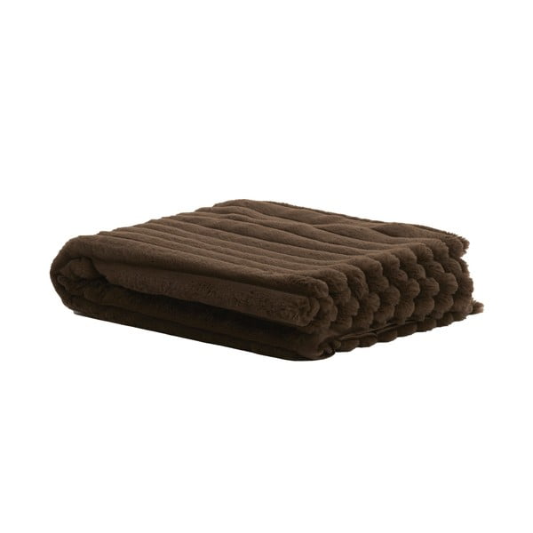 Hnedá deka z mikroplyšu 130x170 cm Vajen – Light & Living