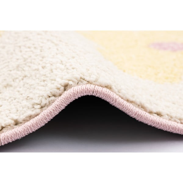 Žltý/slonovinový detský koberec 80x150 cm Dazzy Vanilla – FD-image-2