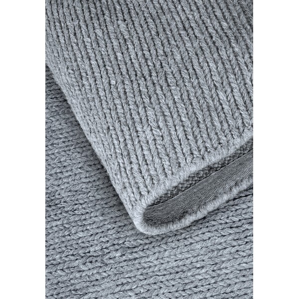 Sivý ručne tkaný vlnený okrúhly koberec ø 160 cm Francois – Villeroy&Boch-image-3