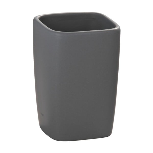 Sivý keramický pohárik na zubné kefky Wenko Faro-image-2