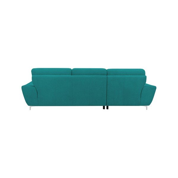 Tyrkysová rozkladacia rohová pohovka Windsor & Co Sofas Omega, pravý roh-image-2