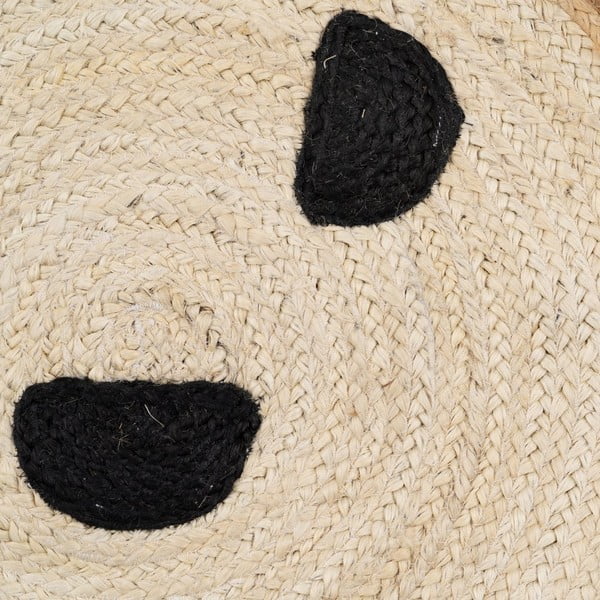 Jutový detský koberec v prírodnej farbe ø 100 cm Chiquillo – Ixia-image-2