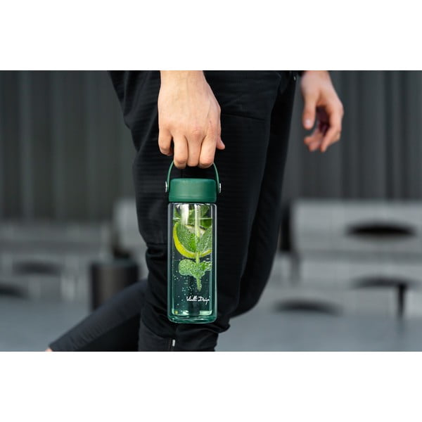 Zelená sklenená fľaša 350 ml Fuori – Vialli Design-image-2