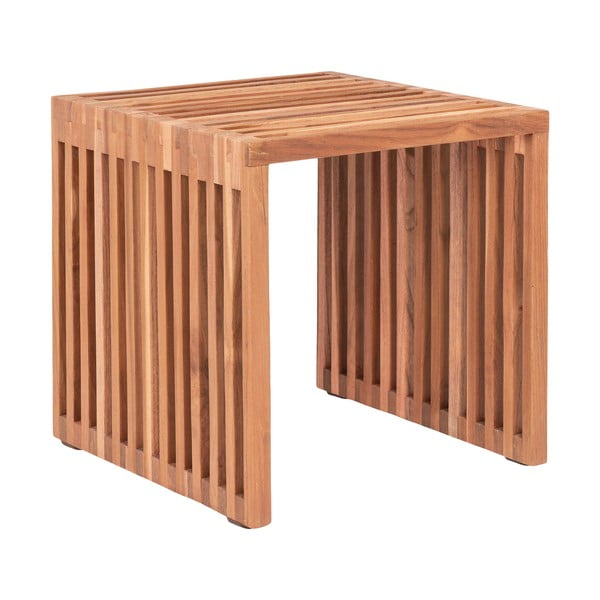 Odkladací stolík z teakového dreva 40x40 cm Pego – House Nordic
