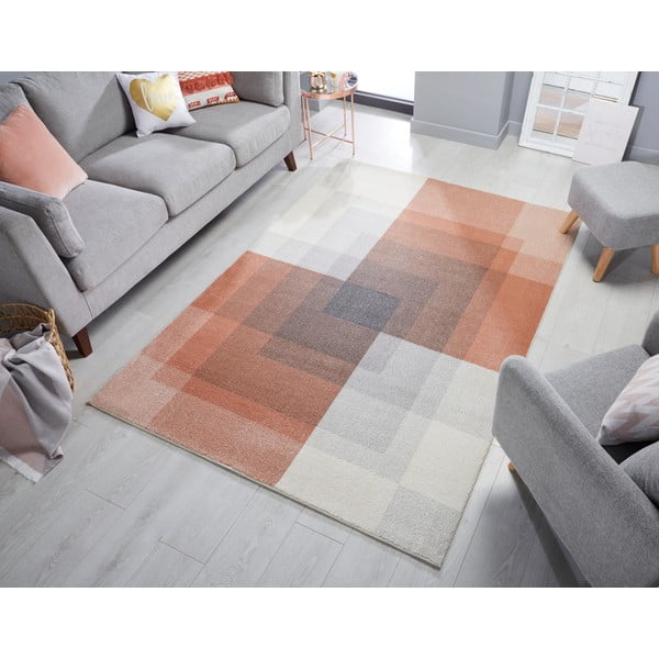 Sivo-ružový koberec Flair Rugs Plaza, 160 x 230 cm-image-1