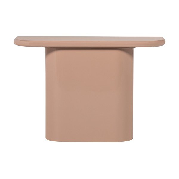 Svetloružový lesklý konzolový stolík 30x120 cm Nocta – WOOOD-image-3