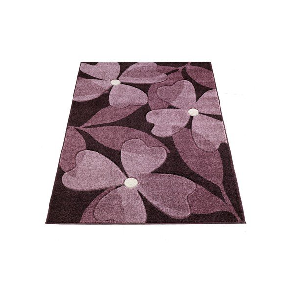 Koberec Webtappeti Intarsio Floral Violet, 160 × 230 cm-image-1