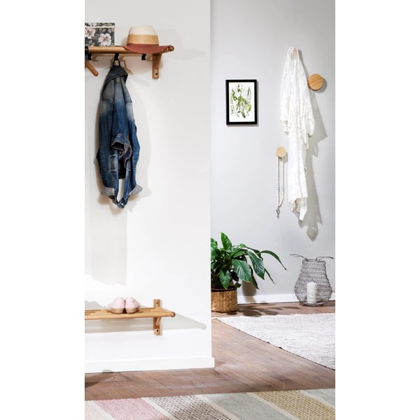 Nástenný háčik z dubového dreva v prírodnej farbe Milford – Rowico-image-3