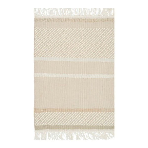 Béžový ručne tkaný koberec Linie Design Unito, 170 x 240 cm